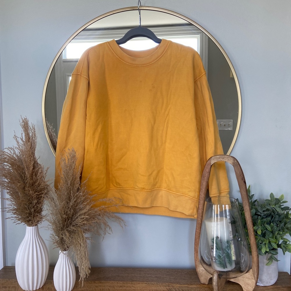 yellow crewneck
